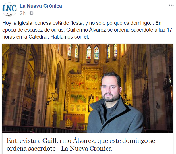 Ordenación sacerdotal Guillermo Álvarez